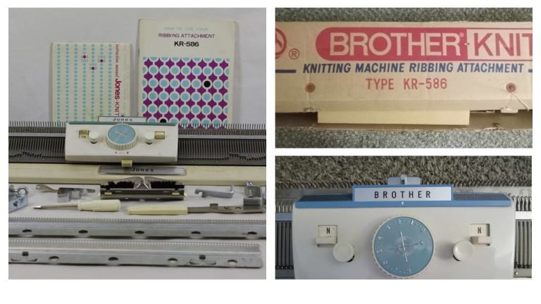 Brother KR586 ribbing attachment – Knitting Machine Encyclopedia