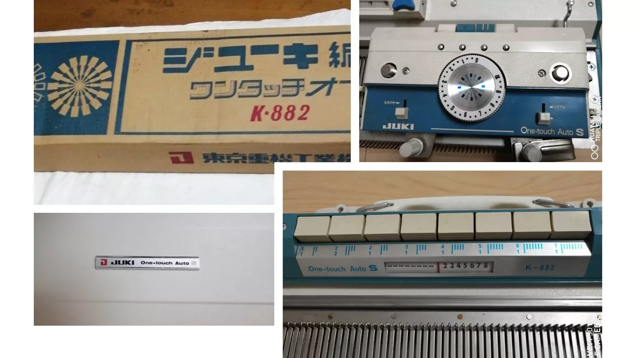 JUKI One touch Auto S K-882 knitting machine
