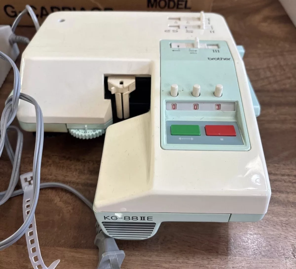 Brother KG88IIe garter carriage.