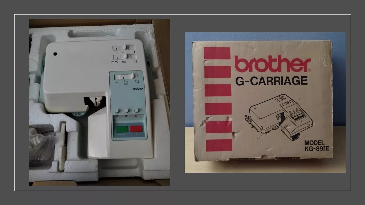 Brother KG89IIe garter carriage.