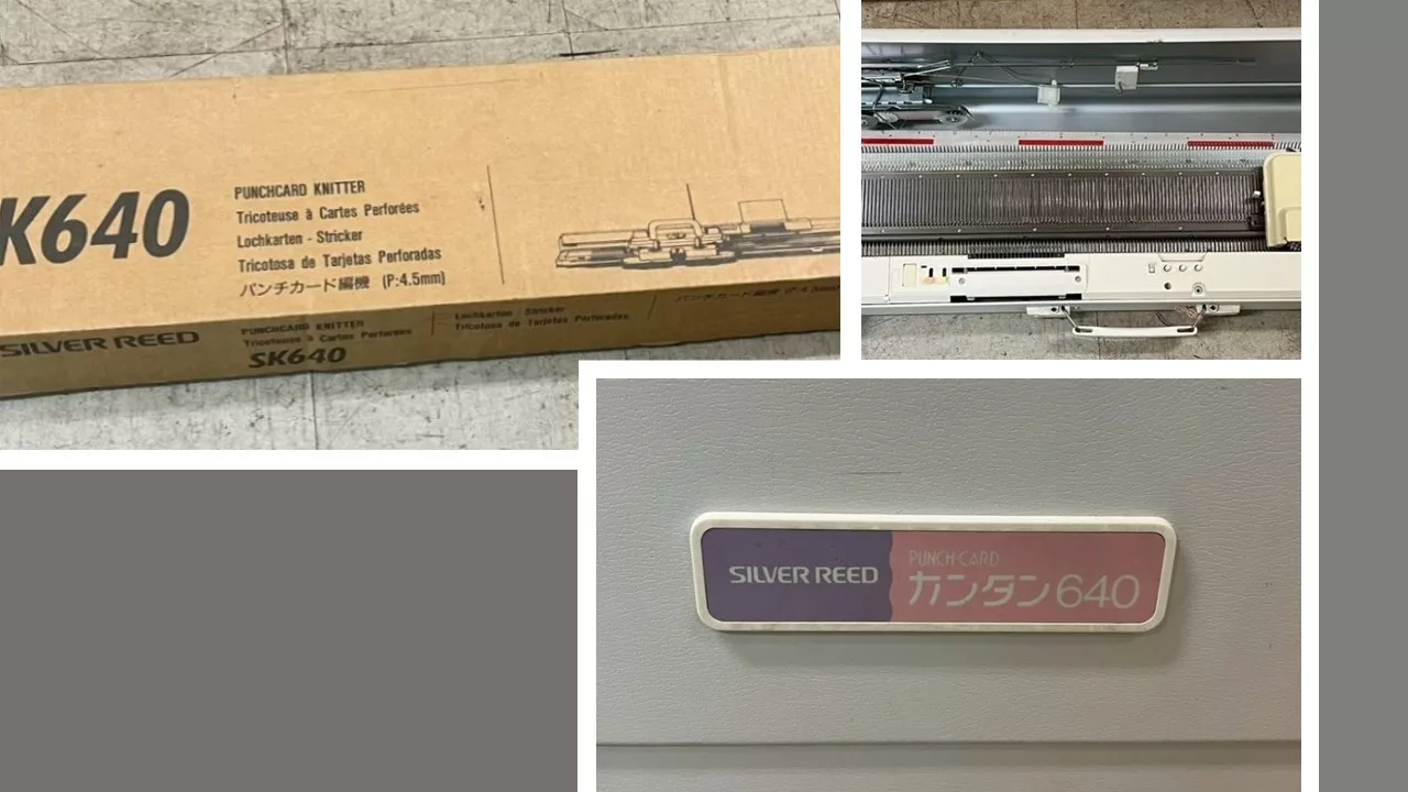 Silver Reed SK640 knitting machine.